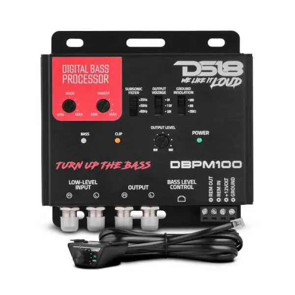 DS18 2-Channel Low Level Input and 2-Channel Output Digital Bass Processor