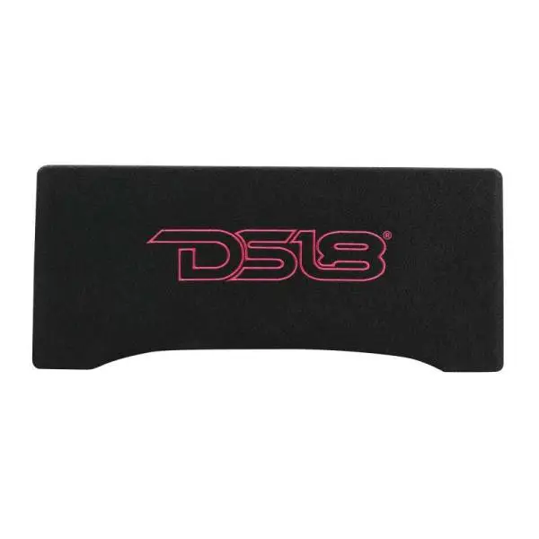DS18 Single 10in Shallow Subwoofer and Enclosure 600 Watts RMS Downfiring Sealed Black Carpet image 3