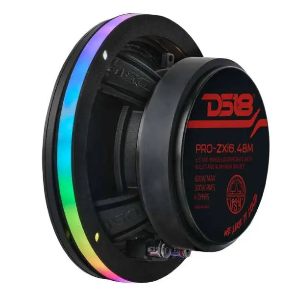 DS18 6.5in Digital LED Speaker Ring w/ Digital LED lights 1/2in Spacer Depth image 2