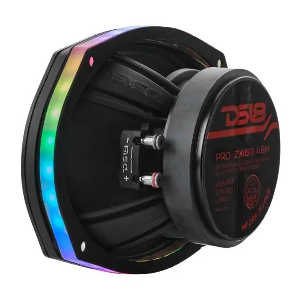 DS18 6x9in Digital LED Speaker Ring w/ Digital LED lights 1/2in Spacer Depth image 2