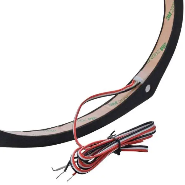 DS18 6x9in Digital LED Speaker Ring w/ Digital LED lights 1/2in Spacer Depth image 3