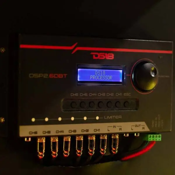 DS18 2-Channel In and 6-Channel Out Dual Signal Processor LCD Screen Bluetooth image 5