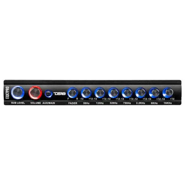 DS18 EQX High Volt 7-Band Equalizer High Lvl Input Auto Turn On And High Volt LED Clipping Indicator image 3