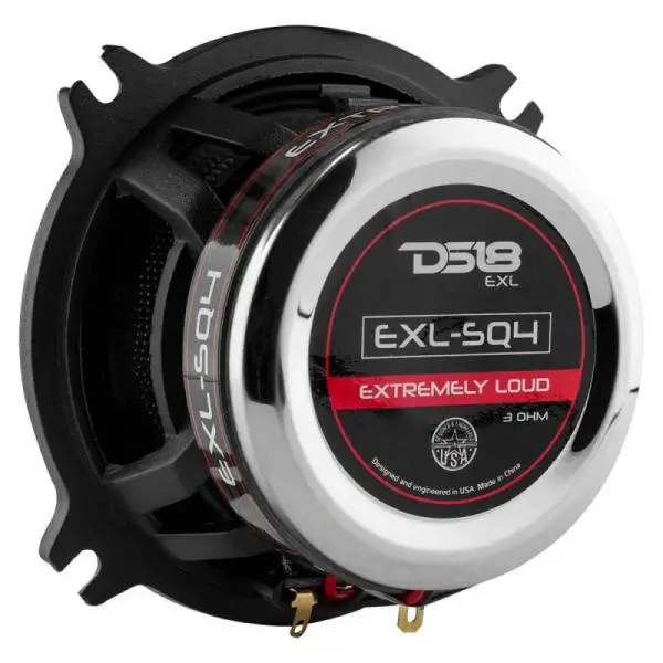 DS18 4in 60 Watts RMS 3 ohm 2-Way Coaxial Speakers And Component System w/ Fiberglass Cone thumbnail 7