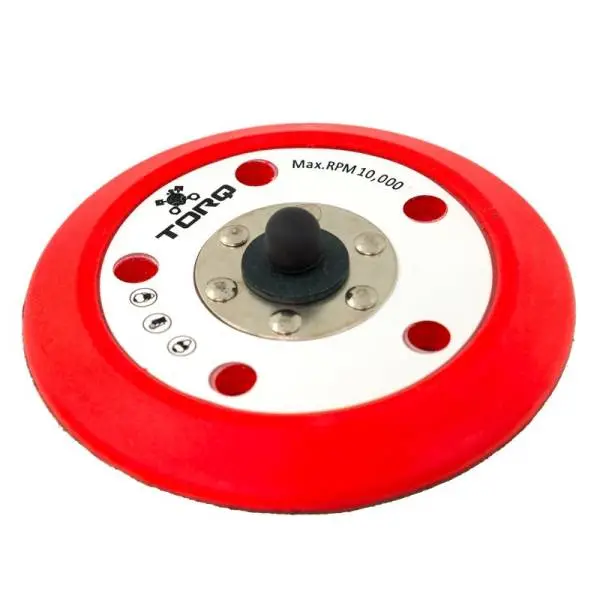 Chemical Guys TORQ R5 Dual-Action Red Backing Plate w/Hyper Flex Technology - 6in image 2