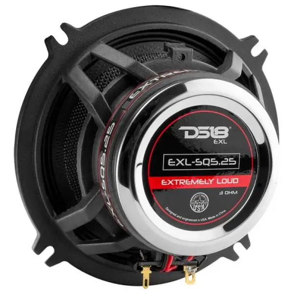 DS18 5.25in 80 Watts RMS 3 ohm 2-Way Coaxial Speakers And Component System w/ Fiberglass Cone image 2