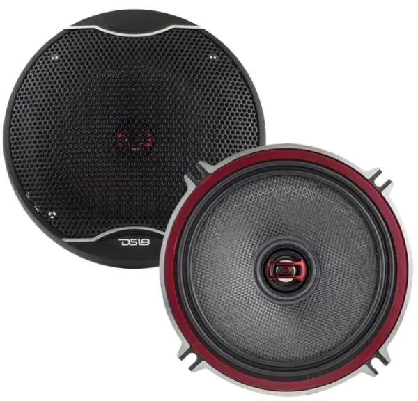 DS18 5.25in 80 Watts RMS 3 ohm 2-Way Coaxial Speakers And Component System w/ Fiberglass Cone image 3