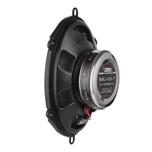 DS18 5x7in 120 Watts RMS 3 ohm 2-Way Coaxial Speakers And Component System w/ Fiberglass Cone thumbnail 6