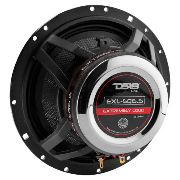 DS18 6.5in 120 Watts RMS 3 ohm 2-Way Coaxial Speakers And Component System w/ Fiberglass Cone thumbnail 3