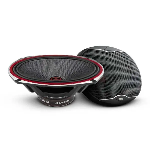 DS18 6x9in 160 Watts RMS 3 ohm 2-Way Coaxial Speakers And Component System w/ Fiberglass Cone image 2