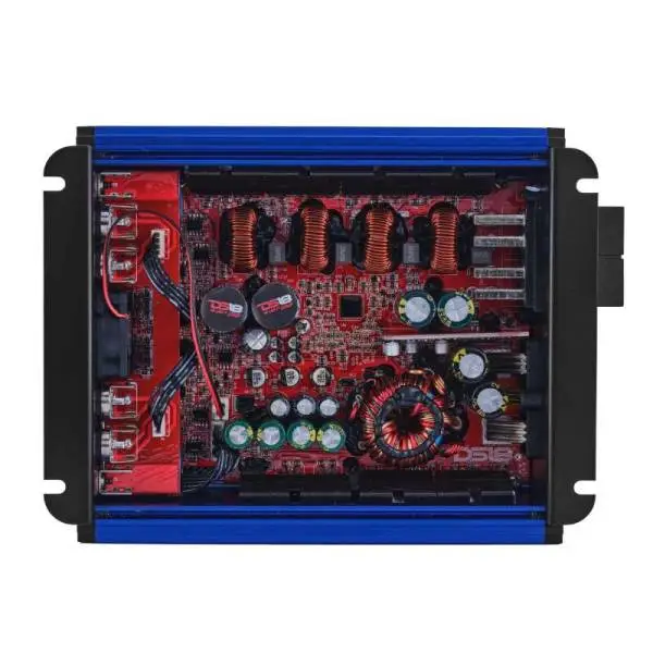 DS18 4-Channel Class-D Amp Stereo Full-Range 4 x 120 W RMS at4 ohm- Blue image 4