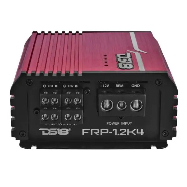 DS18 4-Channel Class-D Amp Stereo Full-Range 4 x 120 W RMS at4 ohm- Red image 2