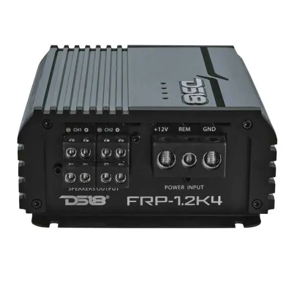 DS18 4-Channel Class-D Amp Stereo Full-Range 4 x 120 W RMS at4 ohm- Titanium