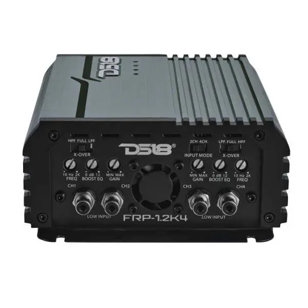 DS18 4-Channel Class-D Amp Stereo Full-Range 4 x 120 W RMS at4 ohm- Titanium image 2