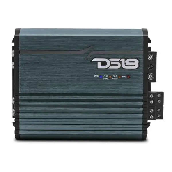 DS18 4-Channel Class-D Amp Stereo Full-Range 4 x 120 W RMS at4 ohm- Titanium image 5