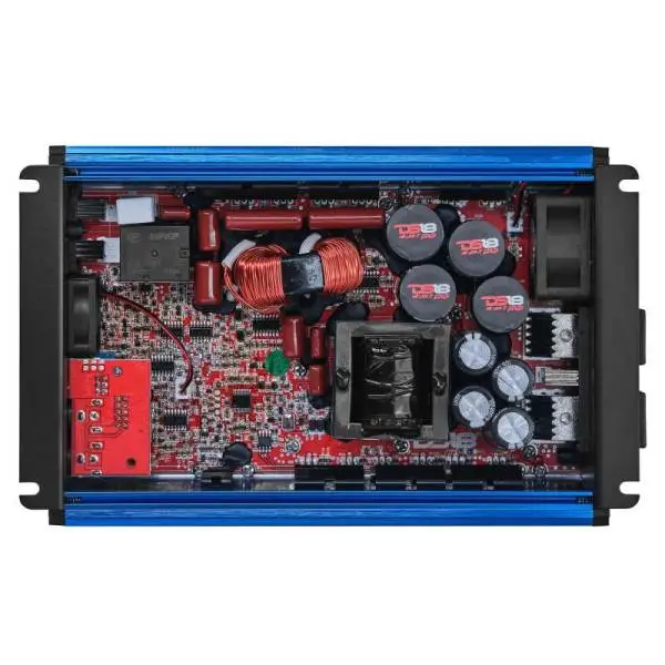 DS18 1-Channel Amp Class D Full-Range Monoblock 2500 Watts RMS/1ohm Blue thumbnail 2