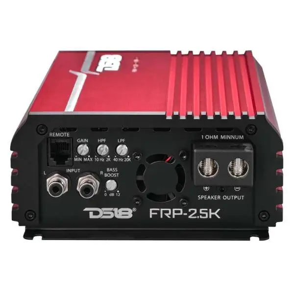 DS18 1-Channel Amp Class D Full-Range Monoblock 2500 Watts RMS/1ohm Red thumbnail 4