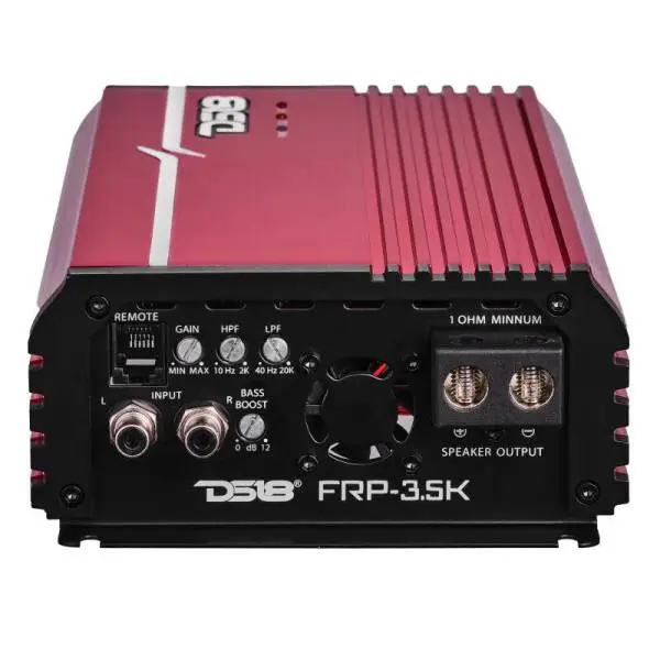 DS18 1-Channel Amp Class D Full-Range Monoblock 3500 Watts RMS/1ohm Red image 4