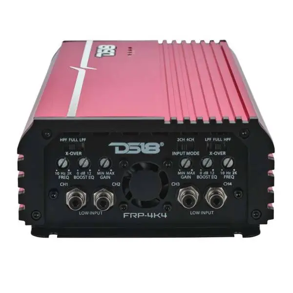 DS18 4-Channel Class-D Amp Stereo Full-Range 4 x 400 W RMS at4 ohm- Red image 2