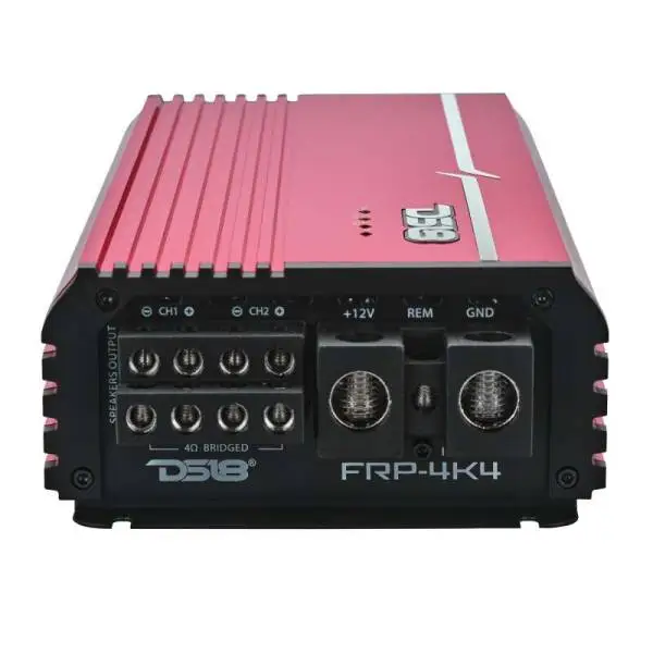DS18 4-Channel Class-D Amp Stereo Full-Range 4 x 400 W RMS at4 ohm- Red image 3