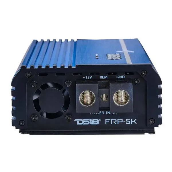 DS18 1-Channel Amp Class D Full-Range Monoblock 5000 Watts RMS/1ohm DPIV1/0 Terminals Included Blue image 4