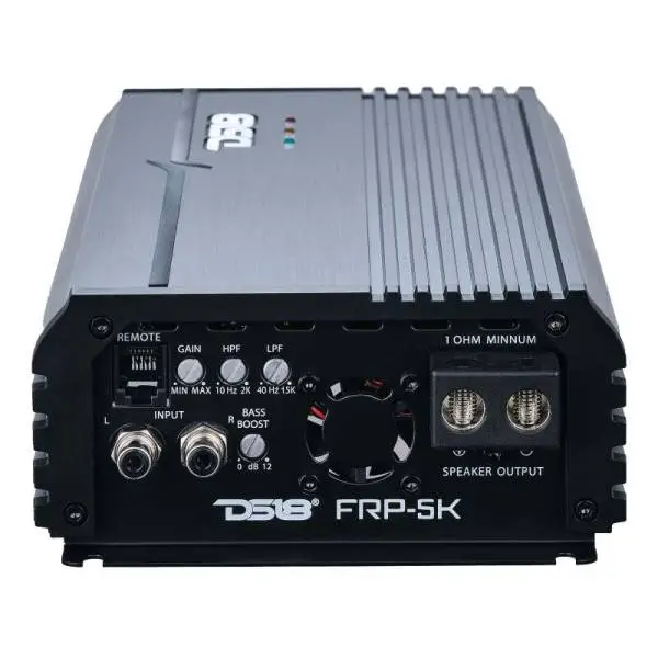 DS18 1-Channel Amp Class D Full-Range Monoblock 5000 Watts RMS/1ohm DPIV1/0 Terminals Incl Titanium thumbnail 3