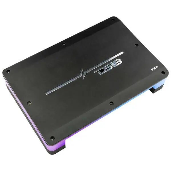 DS18 4-Channel Amp Stereo Full-Range 4 x 180 Watts RMS/4ohm Flush Mount w/ LED Lights image 9