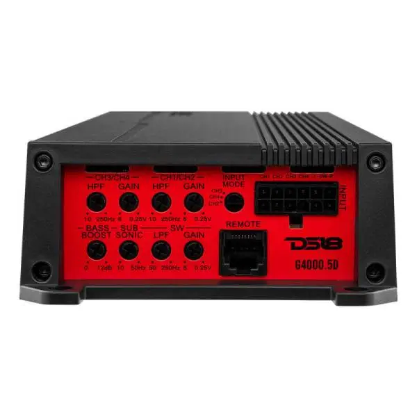DS18 5-Chnl Amp 2x 420/4ohm Bridge SUB 900/1ohm 4 x 220 SUB 600/2ohm 4 x 130 SUB 300/4 ohm Watts RMS image 2