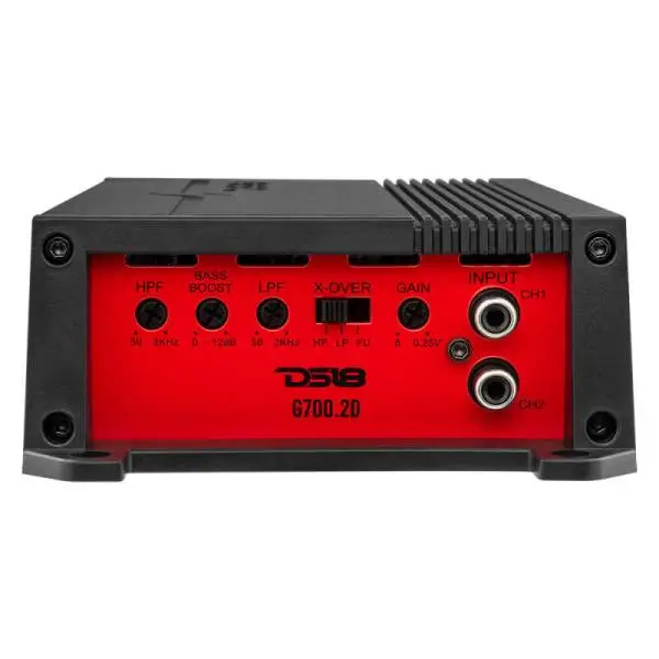 DS18 2-Channel Amplifier 1 x 360/4ohm Bridge 2x 180/2ohm 2x 100/4ohm Watts RMS image 3