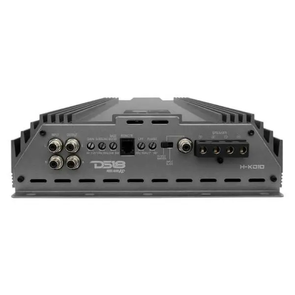DS18 1-Chnl Amp 18000 Burst/0.67ohm 10000/1ohm 5800/2ohm 3500/4ohm Watts RMS w/ Voltmeter Black image 2