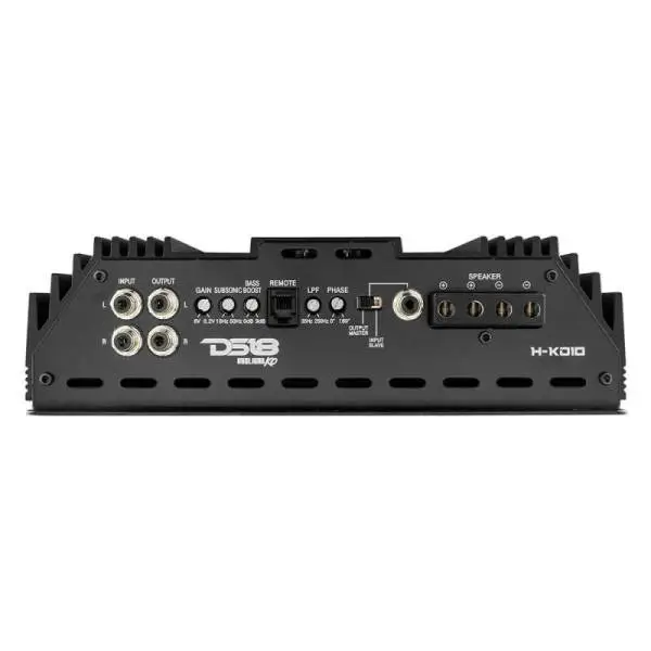 DS18 1-Chnl Amp 18000 Burst/0.67ohm 10000/1ohm 5800/2ohm 3500/4ohm Watts RMS w/ Voltmeter Black image 6