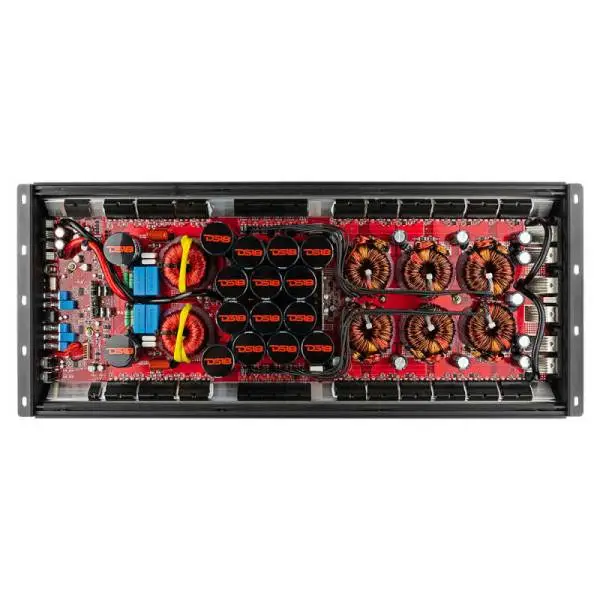 DS18 1-Chnl Amp 18000 Burst/0.67ohm 10000/1ohm 5800/2ohm 3500/4ohm Watts RMS w/ Voltmeter Black image 13