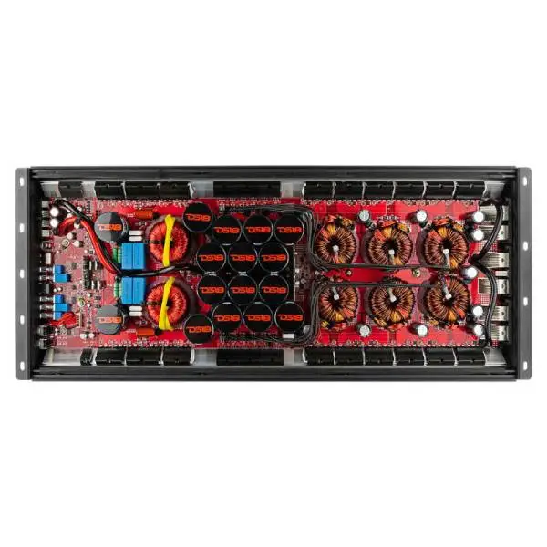 DS18 1-Channel Amp 18000 Burst/0.67ohm 10000/1ohm 5800/2ohm 3500/4ohm Watts RMS w/ Voltmeter Red image 8