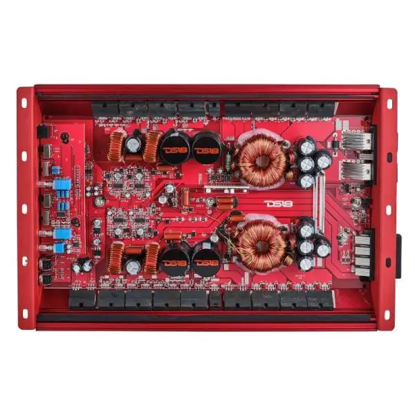 DS18 4-Channel Amp 2x 1000/4ohm Bridge 4 x 550/2ohm 4 x 300/4ohm Watts RMS Red image 2
