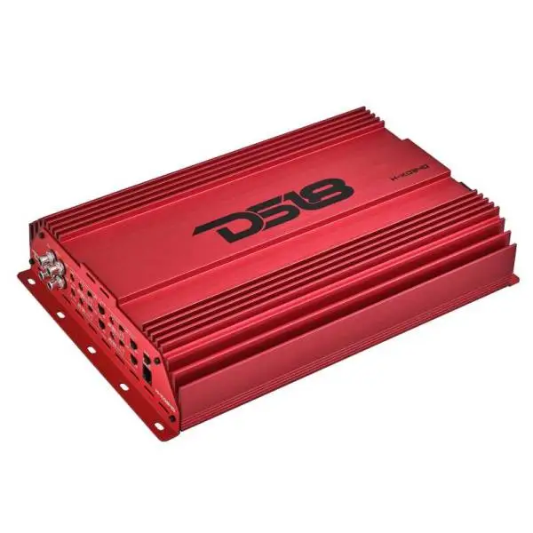 DS18 4-Channel Amp 2x 1000/4ohm Bridge 4 x 550/2ohm 4 x 300/4ohm Watts RMS Red image 6