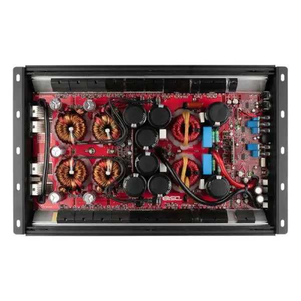 DS18 1-Channel Amp 9200 Burst/0.5ohm 5000/1ohm 3500/2ohm 2200/4ohm Watts RMS w/ Voltmeter Black image 3
