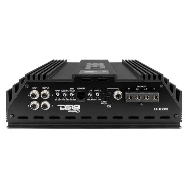 DS18 1-Channel Amp 9200 Burst/0.5ohm 5000/1ohm 3500/2ohm 2200/4ohm Watts RMS w/ Voltmeter Black image 4