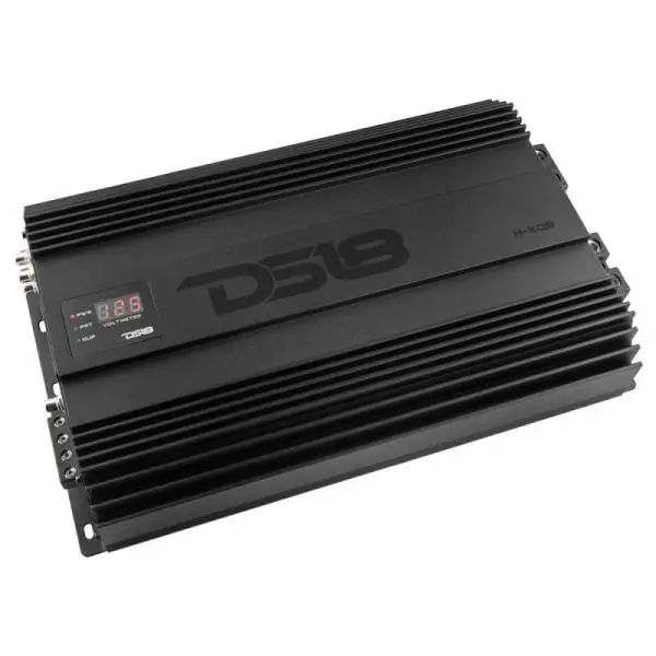 DS18 1-Channel Amp 9200 Burst/0.5ohm 5000/1ohm 3500/2ohm 2200/4ohm Watts RMS w/ Voltmeter Black image 7