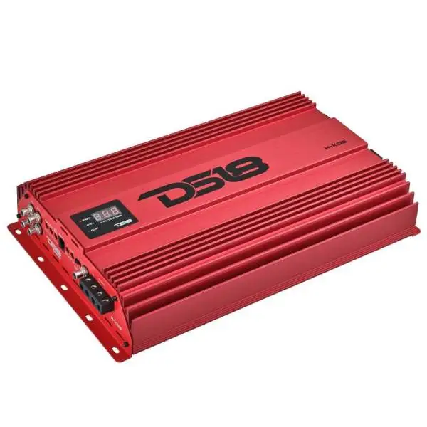 DS18 1-Channel Amp 9200 Burst/0.5ohm 5000/1ohm 3500/2ohm 2200/4ohm Watts RMS w/ Voltmeter Red image 4