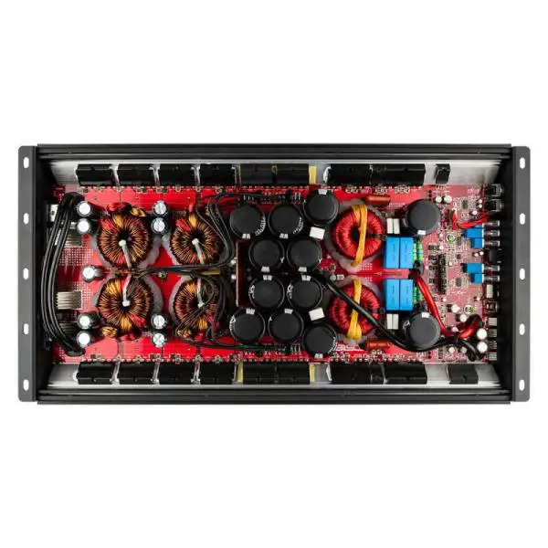 DS18 1-Channel Amp 15000 Burst/0.5ohm 8000/1ohm 4800/2ohm 2500/4ohm Watts RMS w/ Voltmeter Black image 3