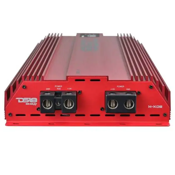 DS18 1-Channel Amp 15000 Burst/0.5ohm 8000/1ohm 4800/2ohm 2500/4ohm Watts RMS w/ Voltmeter Red image 5