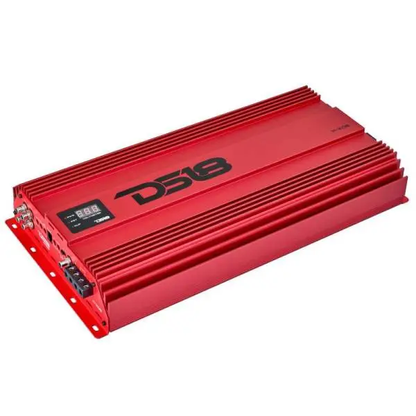 DS18 1-Channel Amp 15000 Burst/0.5ohm 8000/1ohm 4800/2ohm 2500/4ohm Watts RMS w/ Voltmeter Red image 6