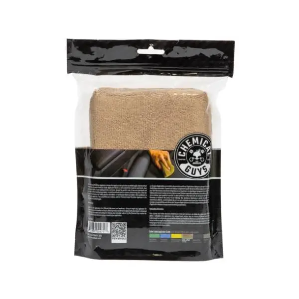 Chemical Guys Workhorse Microfiber Applicator - 5in x 3in x 1.5in - Tan - 2 Pack thumbnail 2