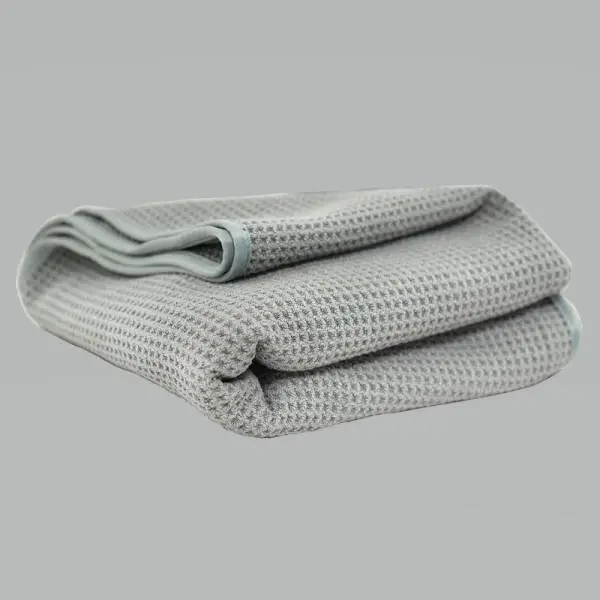 Chemical Guys Waffle Weave Gray Matter Microfiber Drying Towel - 36in x 25in