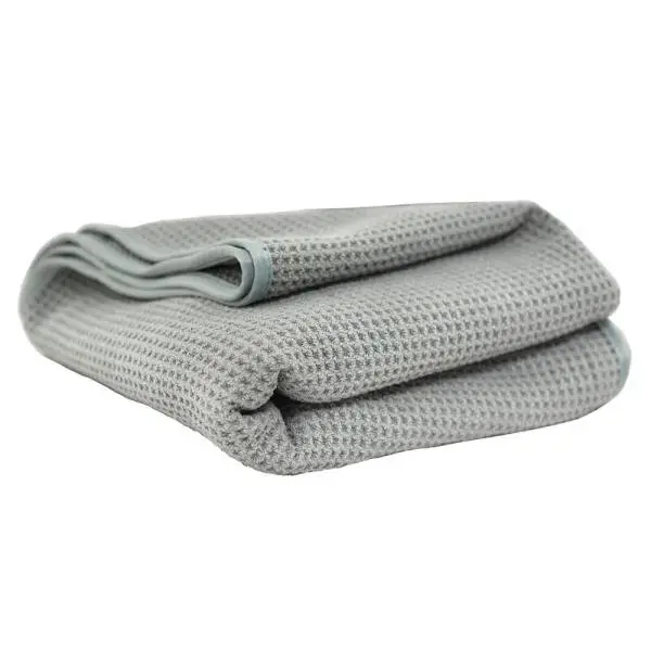 Chemical Guys Waffle Weave Gray Matter Microfiber Drying Towel - 36in x 25in thumbnail 2