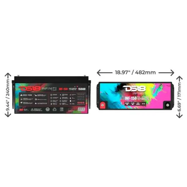 DS18 4000 Watts 150 AH Infinite AGM Power Cell Battery thumbnail 8