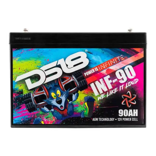 DS18 2500 Watts 90 AH Infinite AGM Power Cell Battery thumbnail 2