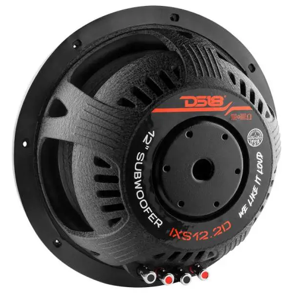 DS18 12in 800 Watts RMS 2 ohm DVC Shallow Mount Fiber Glass Subwoofer IXS Series image 2