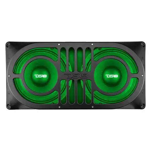 DS18 TJ/JK/JKU/JL/JLU Tailgate Enclosure Fits 2x 10in Subwoofers Grill Included image 2