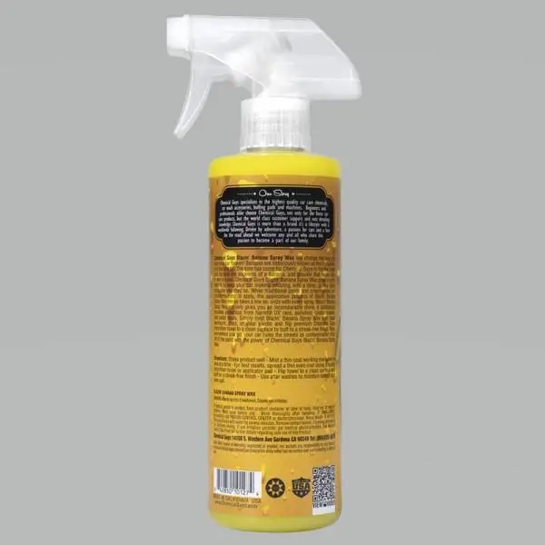 Chemical Guys Blazin Banana Carnauba Spray Wax - 16oz thumbnail 2